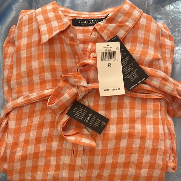 LAUREN RALPH LAUREN LINEN DRESS 👗 - Picture 5 of 5